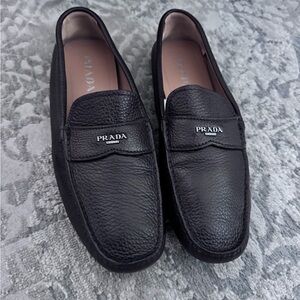 Prada Brown Leather Loafers- great condition